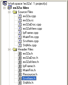 Figure 12: Generated files for EX32A seen through FileView.