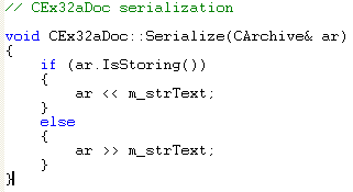 OLE Embedded Components and Containers - MFC C++ code snippet