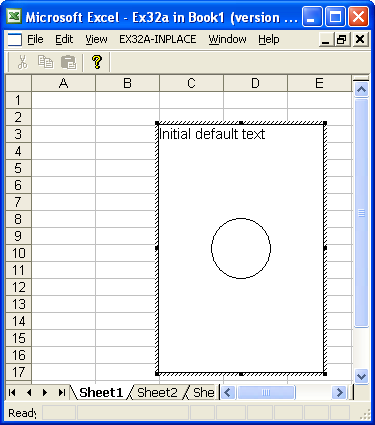 Figure 28: Reactivate the object after resizing it.