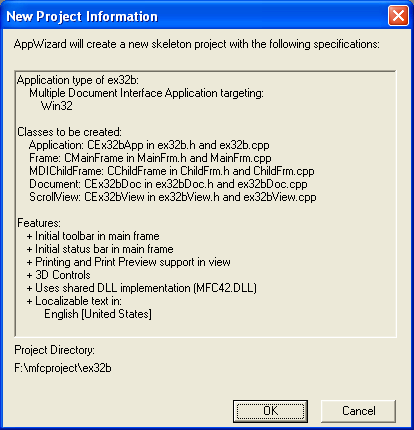 Figure 13: EX32B project summary.