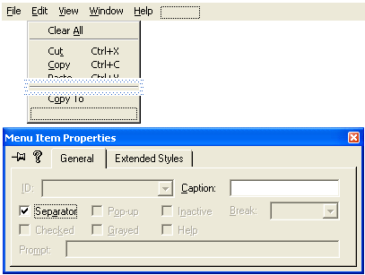 Figure 15: Adding Separator.