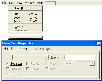 Figure 18: Adding Separator.