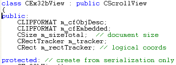 OLE Embedded Components and Containers - MFC C++ code snippet