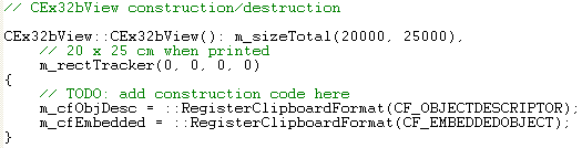OLE Embedded Components and Containers - MFC C++ code snippet