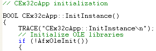 OLE Embedded Components and Containers - MFC C++ code snippet