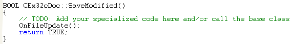 OLE Embedded Components and Containers - MFC C++ code snippet