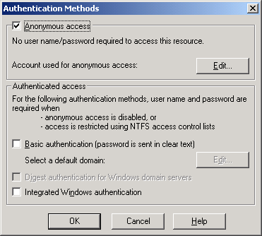 IIS, Winsock, C++ and MFC - Figure 3: Invoking the web server properties pages through the context menu.