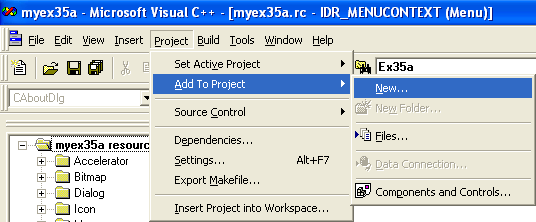 ActiveX document and Internet - Figure 34: Adding new files to project.