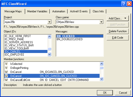 ActiveX document and Internet - Figure 86: Adding message handlers.