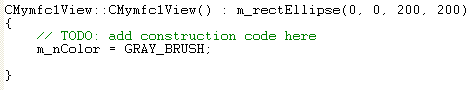 MFC, Visual C++ code segment