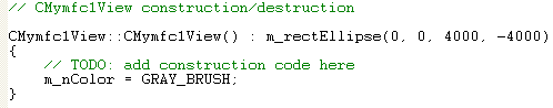MFC, Visual C++ code segment