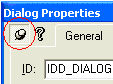 The pushpin button, making the Dialog Properties staying on top