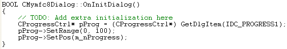 MFC, Visual C++ code segment
