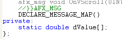 MFC, Visual C++ code segment