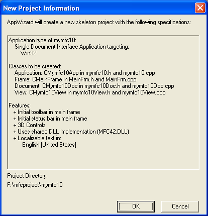 MYMFC10 project summary.