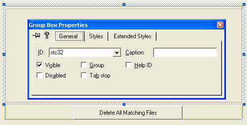 Modifying group box’s properties.