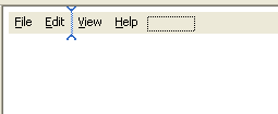 Using the resource editor to add a Transfer main menu.