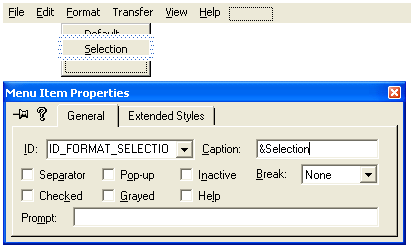 Adding new menus and its items.