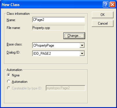 CPage2 new class information.