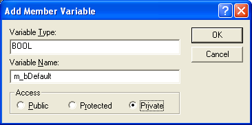 Adding m_bDefault member variables.