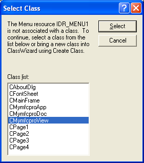 Adding a WM_CONTEXTMENU message handler in the view class.