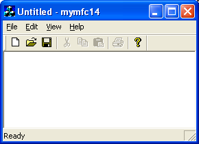 MYMFC14 program output with persistent property.