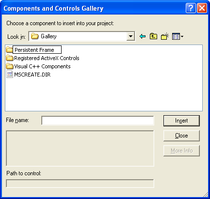 Persistent frame directory that contain .ogx file, our newly created class.