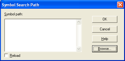 The Symbol File Path setting page