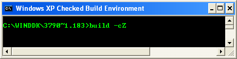 Running the build command